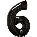 Anagram 41 in. Number 4 Black Shape Air Fill Foil Balloon 87830